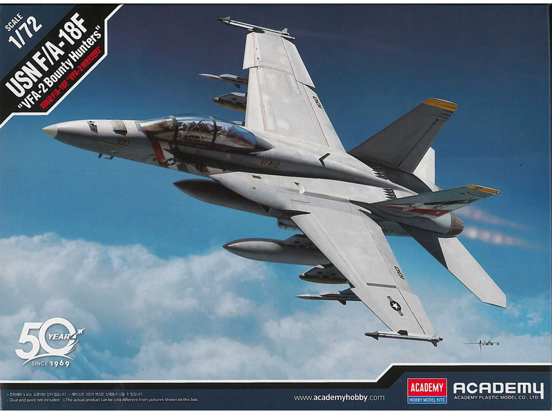 Plastikový model letadla Academy 12567 USN F/A-18F "VFA-2 Bounty Hunters" (1:72)