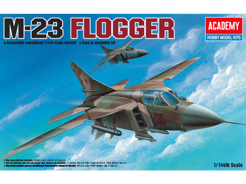 Plastikový model letadla Academy 12614 MIG-23 FLOGGER (1:144)