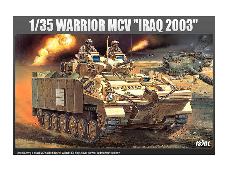 Plastikový model tanku Academy 13201 Warrior MCV Iraq 2003 (1:35) | pkmodelar.cz