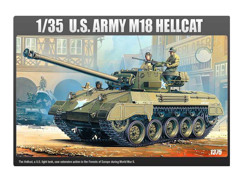 Plastikový model tanku Academy 13255 M-18 Hellcat US ARMY (1:35) | pkmodelar.cz