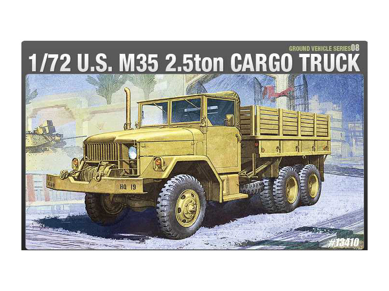 Plastikový model vojenské techniky Academy 13410 M35 2.5ton Cargo Truck (1:72)