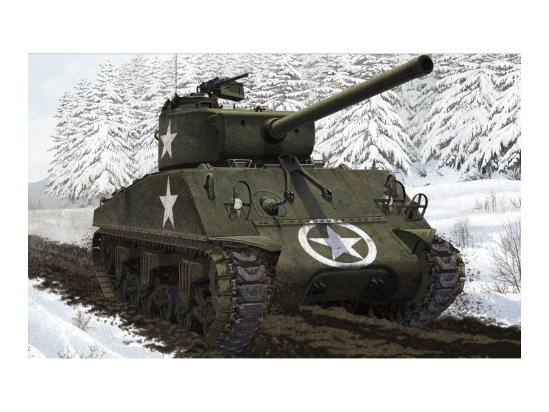 Plastikový model tanku Academy 13500 M4A3 (76)W Battle of Bulge (1:35) | pkmodelar.cz