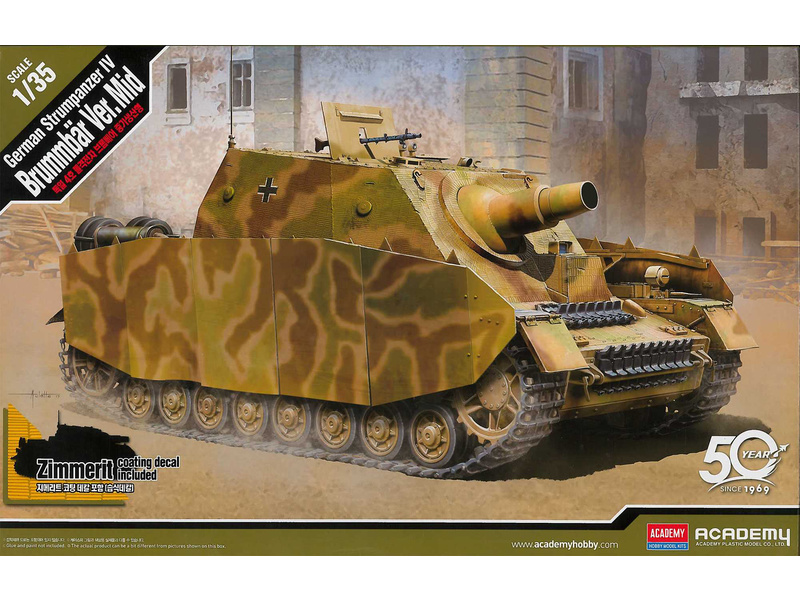 Academy 13525 model tanku Strumpanzer IV Brummbär Mid Version (1:35)