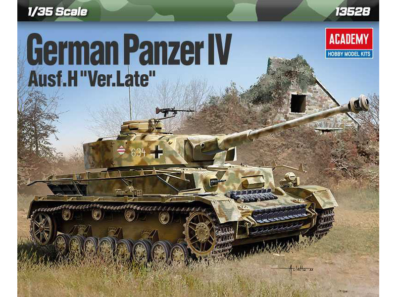 Academy 13528 Německý střední tank  Panzer IV Ausf.H Ver.Late (1:35)