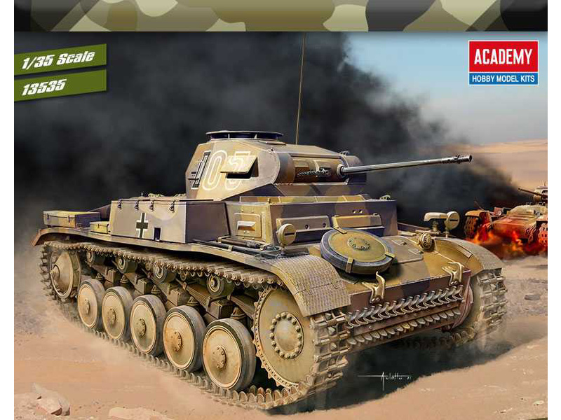Academy 13535 model tanku  Panzer II Ausf.F North Africa (1:35)