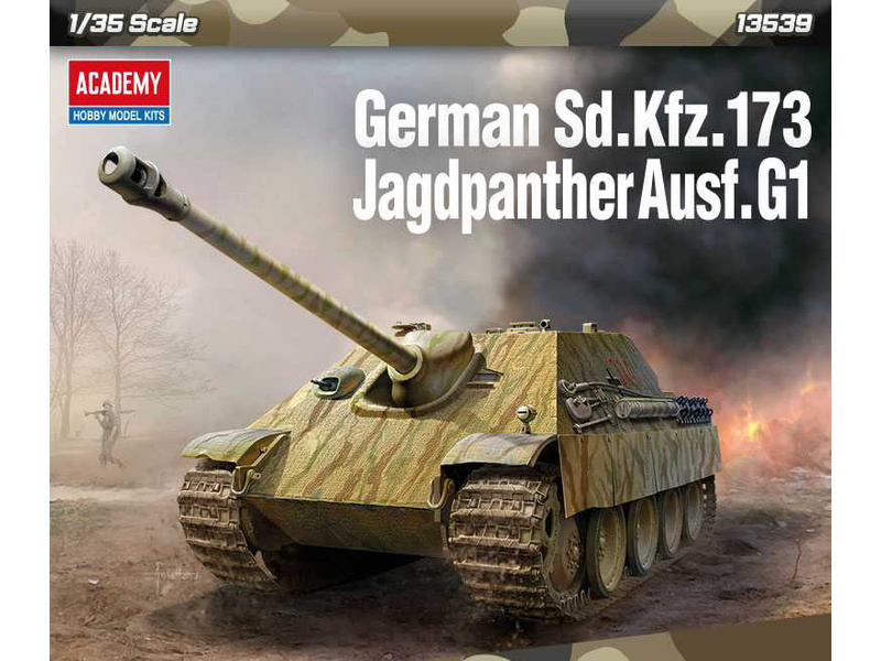 Academy13539 německý stíhač tanků Sd.kfz.173 Jagdpanther Ausf.G1 (1:35)