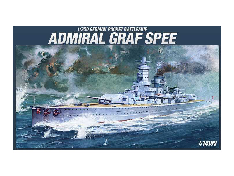 Plastikový model lodě Academy 14103 ADMIRAL GRAF SPEE 1:350 