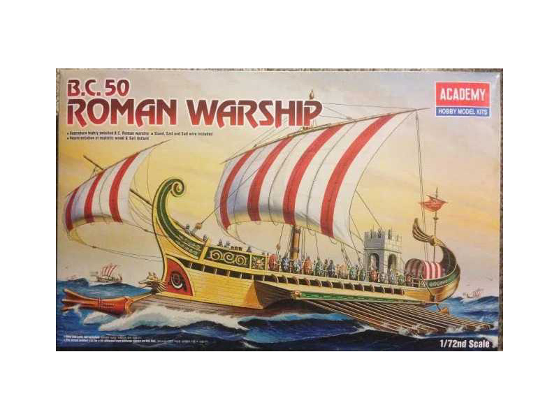 Plastikový model lodě Academy 14207 ROMAN WARSHIP CIRCA B.C 50 1:72 | pkmodelar.cz