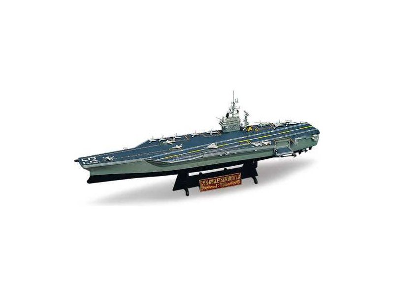 Plastikový model lodě Academy 14212 USS CVN-69 Eisenhower (1:800)