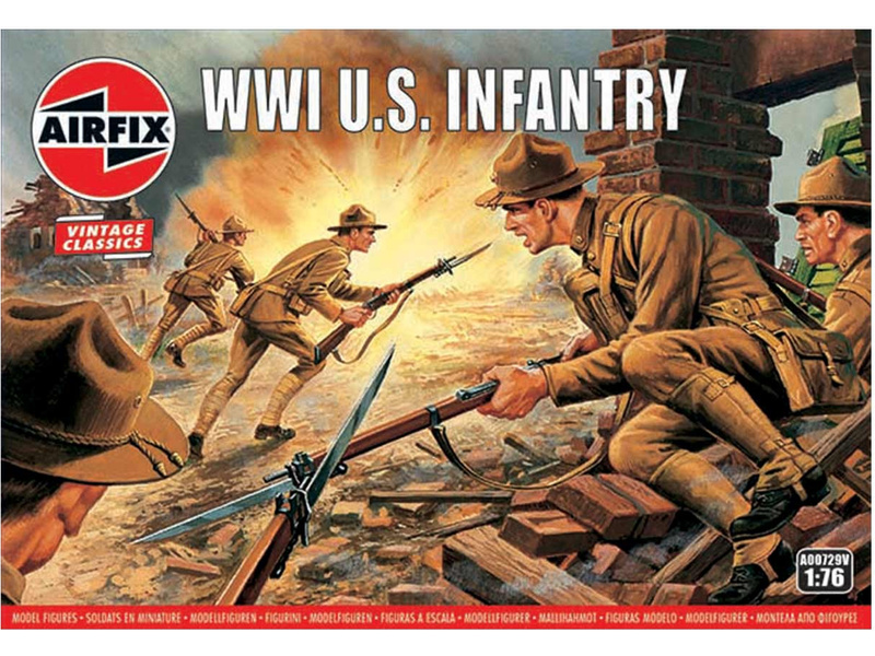 Plastikový model vojáků Airfix A00729V WWI U.S Infantry (1:76)