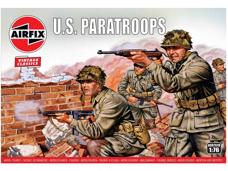 Plastikový model vojáků Airfix A00751V U.S. Paratroops (1:76)