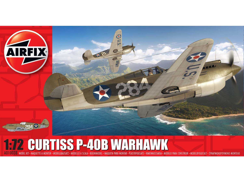 Plastikový model letadla Airfix A01003B Curtiss P-40B Warhawk (1:72)