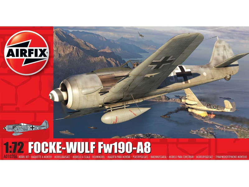 Plastikový model letadla Airfix A01020A Focke-Wulf FW190A-8 (1:72)