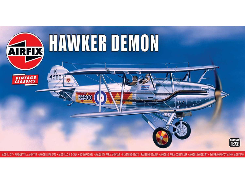 Plastikový model letadla Airfix A01052V Hawker Demon (1:72) (Vintage)