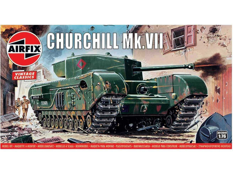 Plastikový model tanku Airfix A01304V Churchill Mk.VII (1:76) | pkmodelar.cz