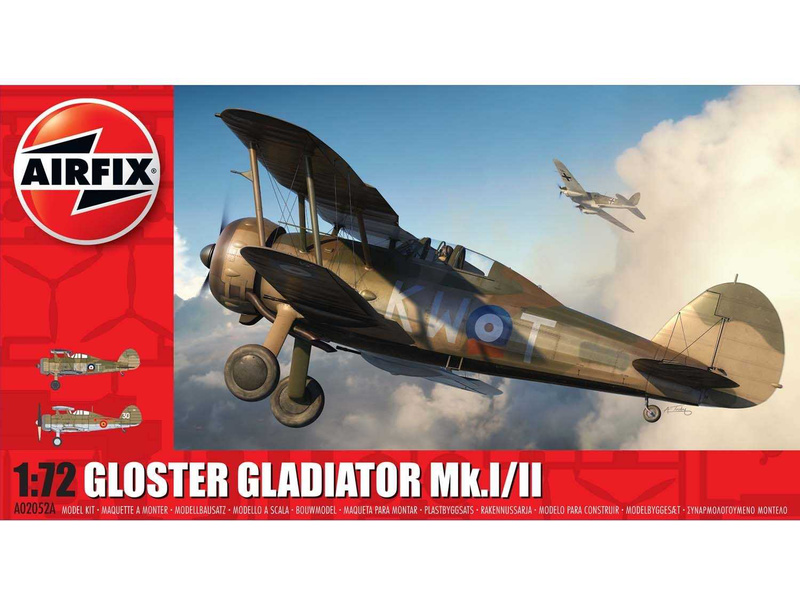 Plastikový model letadla Airfix A02052A Gloster Gladiator Mk.I/Mk.II (1:72)