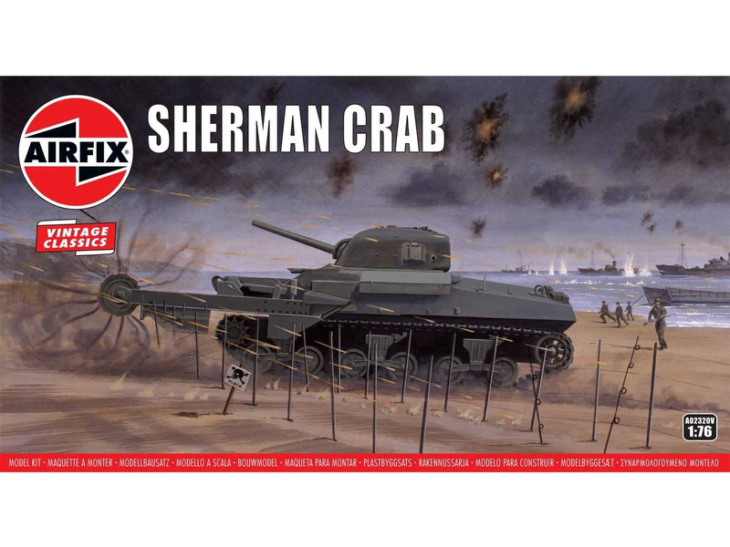 Plastikový model tanku Airfix A02320V Sherman Crab (1:76)