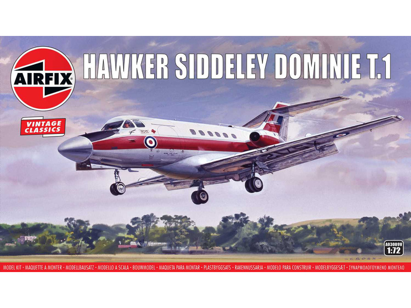 Plastikový model letadla Airfix A03009V Hawker Siddeley Dominie T.1 (1:72) 