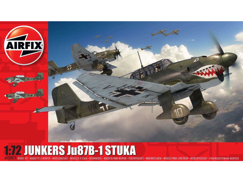 Plastikový model letadla Airfix A03087A Junkers Ju87 B-1 Stuka (1:72)