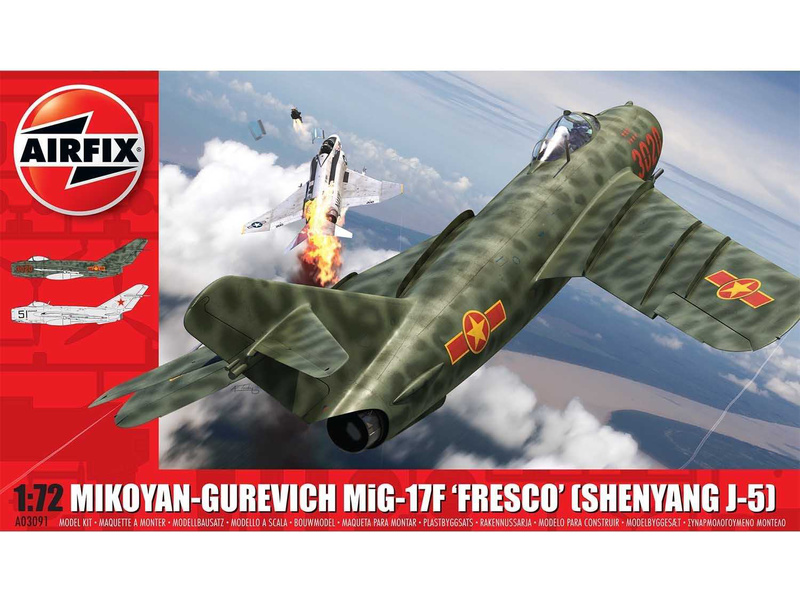 Plastikový model letadla Airfix A03091 MiG-17F Fresco (1:72)