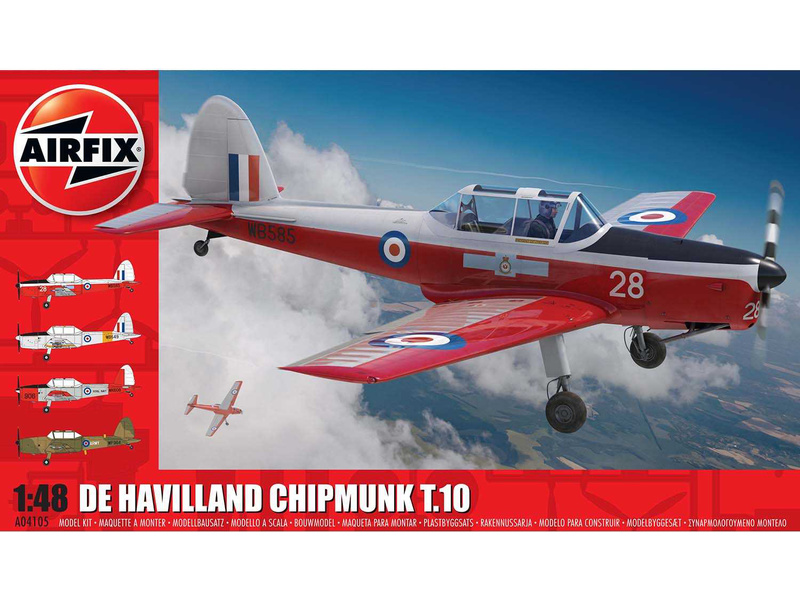 Plastikový model letadla Airfix A04105 De Havilland Chipmunk T.10 (1:48)