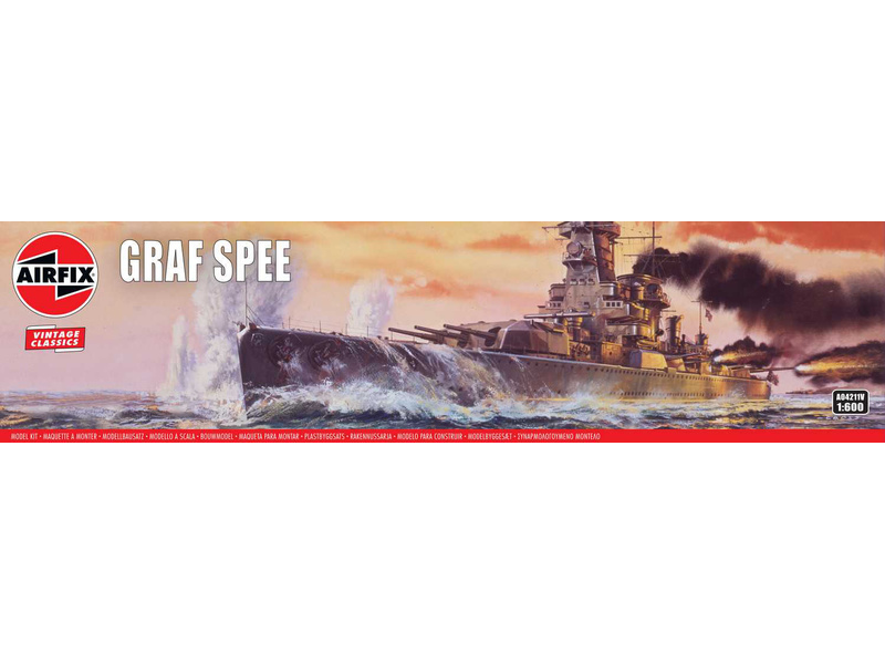 Plastikový model lodě Airfix A04211V Admiral Graf Spee (1:600) (Vintage)