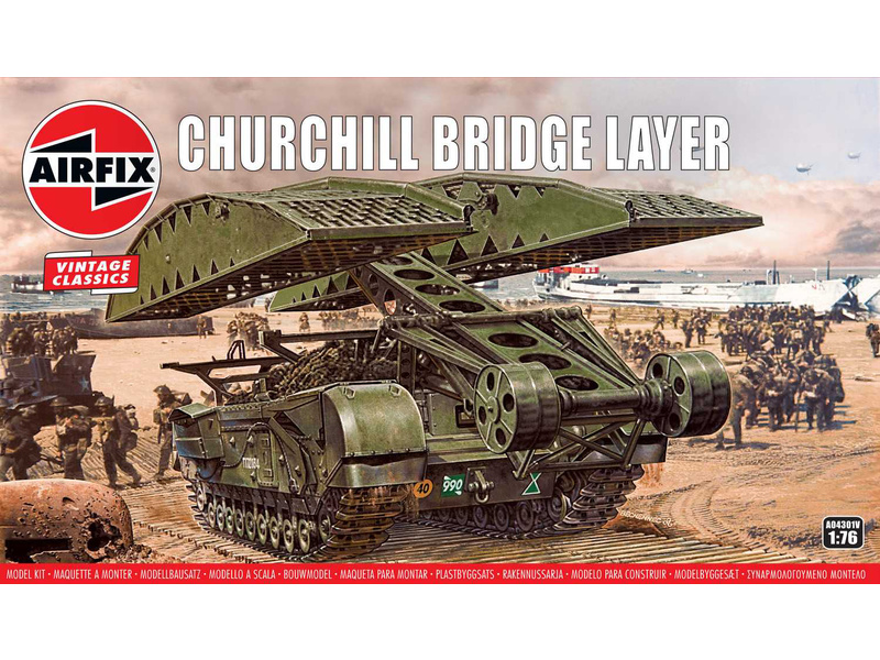 Plastikový model vojenské techniky Airfix A04301V Churchill Bridge Layer (1:76)