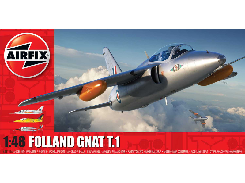 Plastikový model letadla Airfix A05123A Folland Gnat T.1 (1:48)