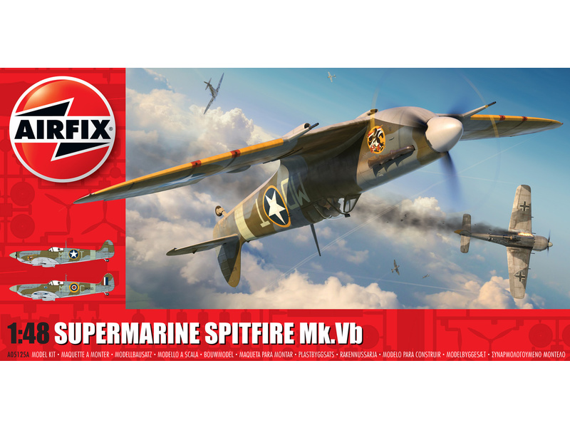 Plastikový model letadla Airfix A05125A Supermarine Spitfire Mk.Vb (1:48)