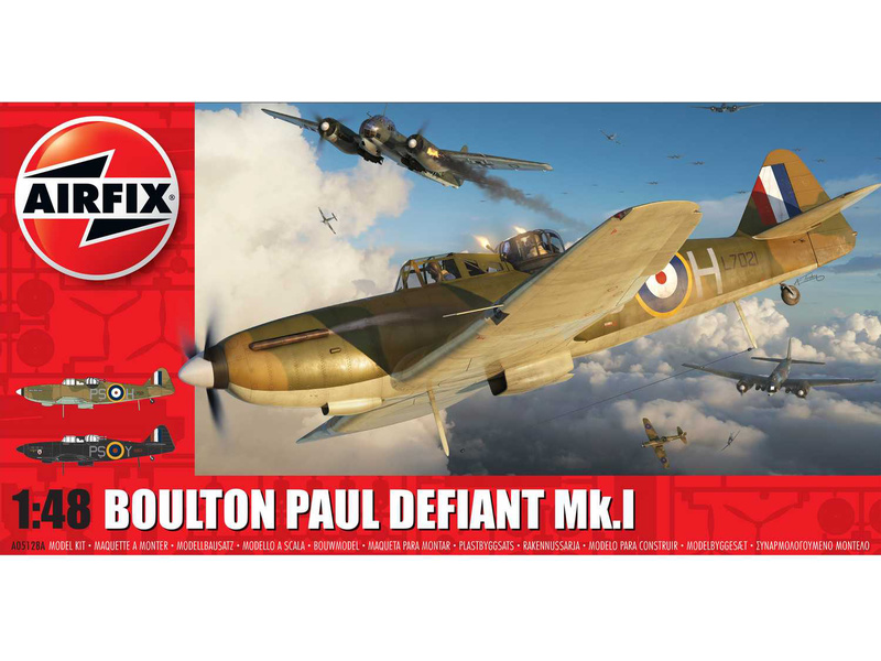 Plastikový model letadla Airfix A05128A Boulton Paul Defiant Mk.1 (1:48)