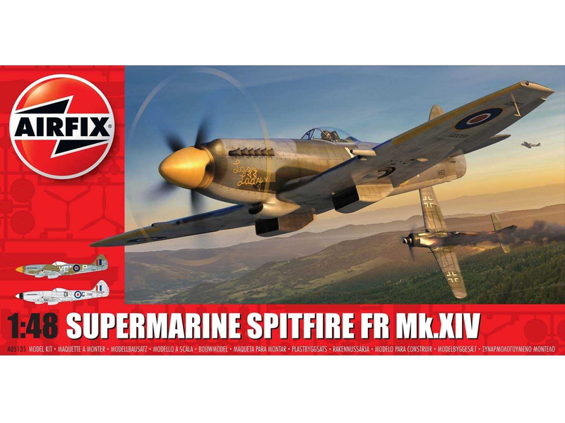 Plastikový model letadla Airfix A05135 Supermarine Spitfire FR Mk.XIV (1:48)