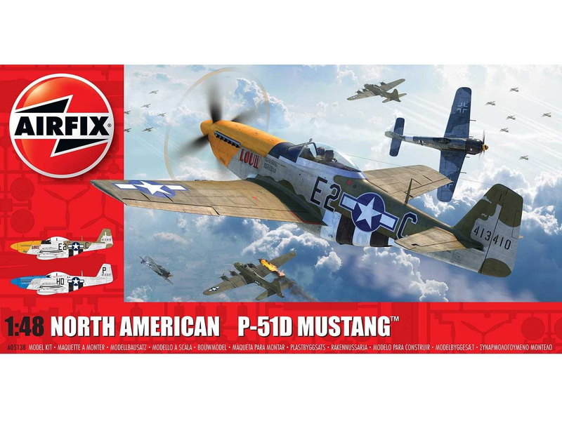 Plastikový model letadla Airfix A05138 North American P-51D Mustang (1:48)
