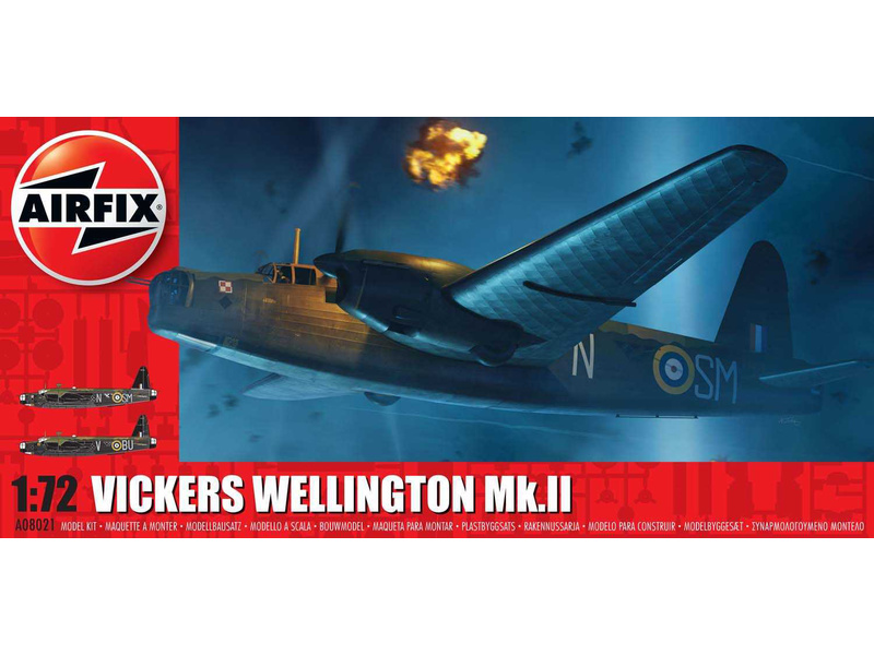 Plastikový model letadla Airfix A08021 Vickers Wellington Mk.II (1:72)