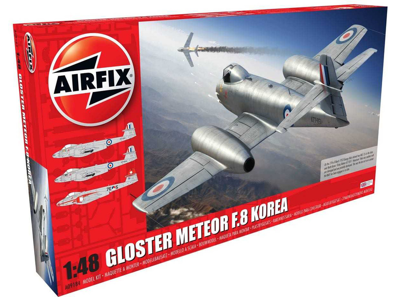 Plastikový model letadla Airfix A09184 Gloster Meteor F8 Korea (1:48)