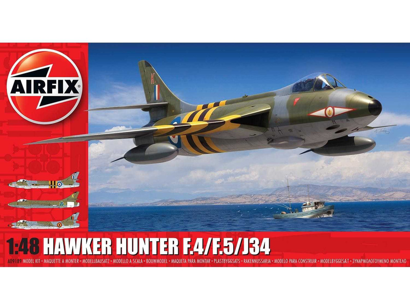 Plastikový model letadla Airfix A09189 Hawker Hunter F.4/F.5/J.34 (1:48)