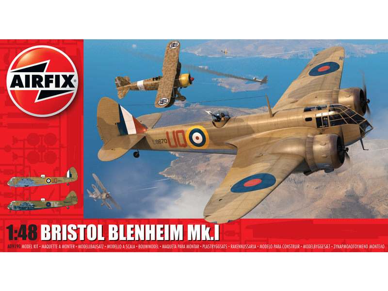 Plastikový model letadla Airfix A09190 Bristol Blenheim Mk.1 (1:48)