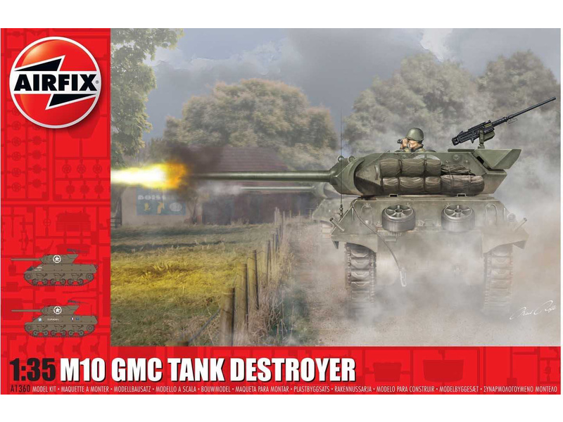 Plastikový model tanku Airfix A1360 M10 GMC Tank Destroyer (1:35)