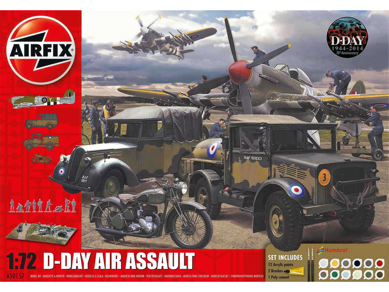 Plastikový model vojenské techniky Airfix A50157A D-Day Air Assault (1:72)