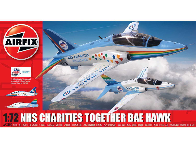 Plastikový model letadla Airfix A73100 NHS Charities Together Hawk (1:72)