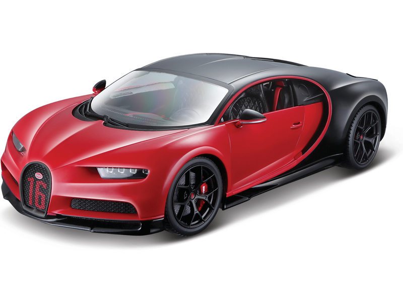 Bburago Plus Bugatti Chiron Sport 1:18 červená | pkmodelar.cz