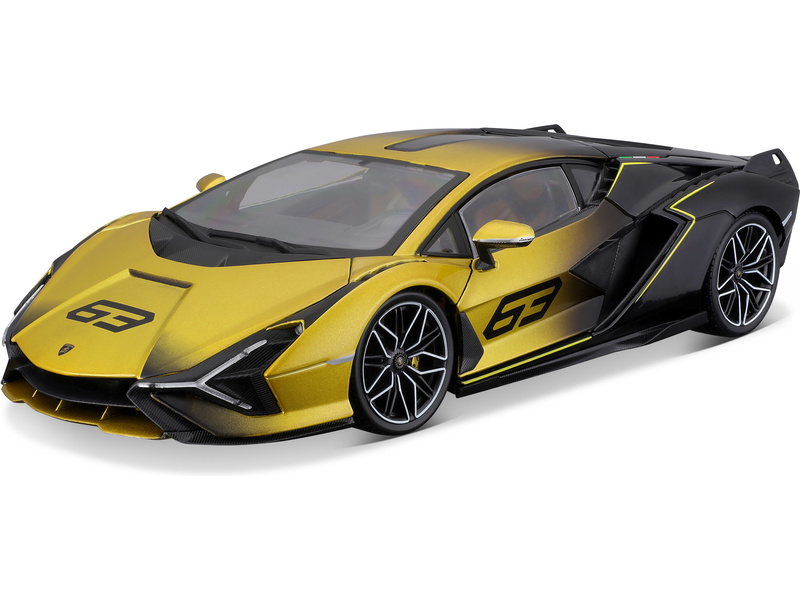 Bburago Lamborghini Sián FKP 37 1:18 žlutá | pkmodelar.cz