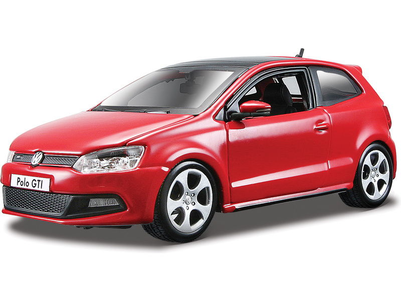 Bburago Plus VW Polo GTI Mark 5 1:24 červená | pkmodelar.cz