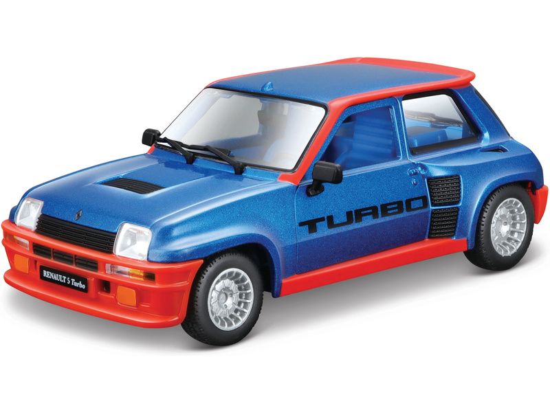 Bburago Renault 5 Turbo 1:24 modrá | pkmodelar.cz