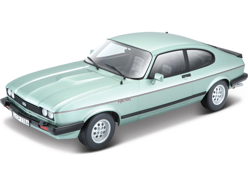 Bburago Plus Ford Capri 1982 1:24 světle zelená | pkmodelar.cz