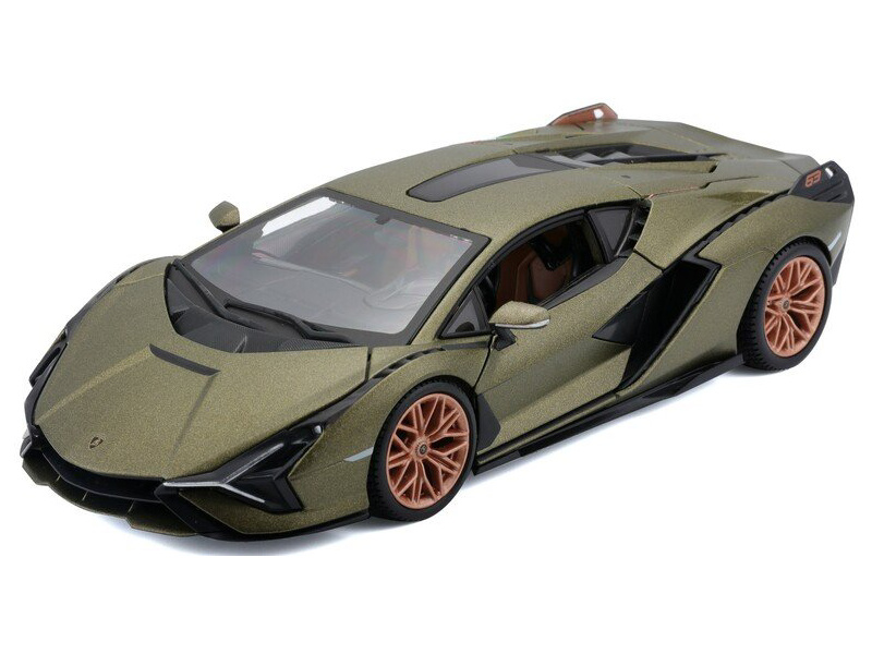 Bburago Lamborghini Sian FKP37 1:24 zelená | pkmodelar.cz