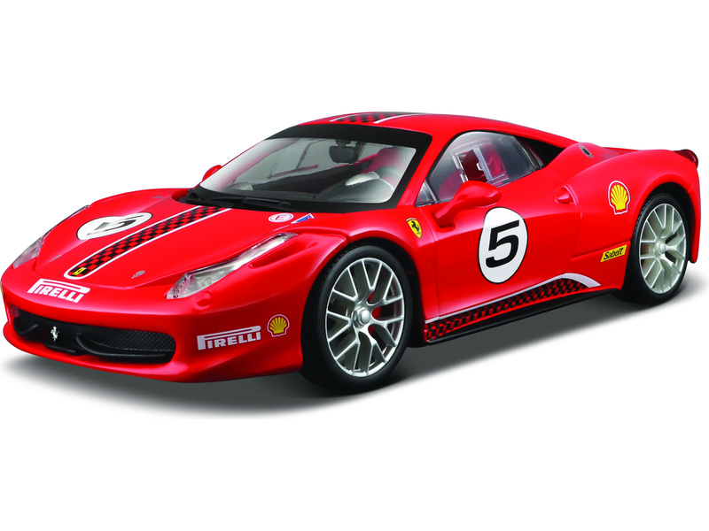 Bburago Ferrari 458 Challenge 1:24 červená | pkmodelar.cz