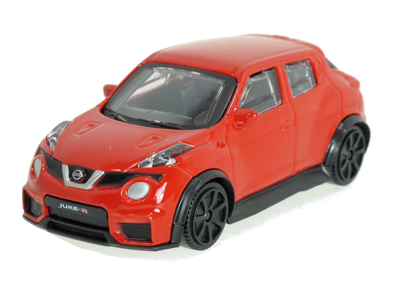 Bburago Nissan Juke-R 1:43 červená | pkmodelar.cz