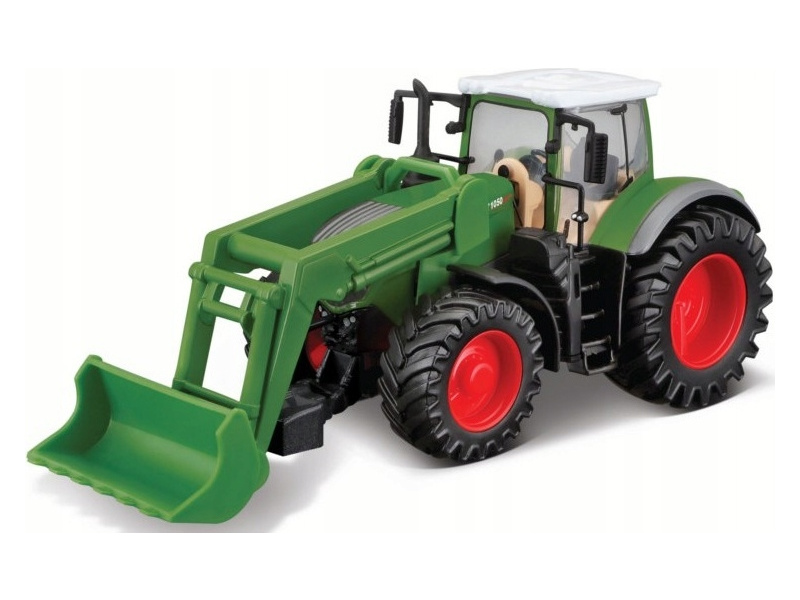 Kovový model traktoru Bburago Fendt 1050 Vario s nakladačem 1:43