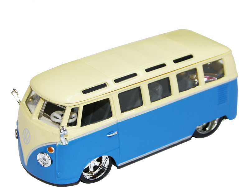 Bburago Plus Volkswagen Van Samba 1:32 modrá