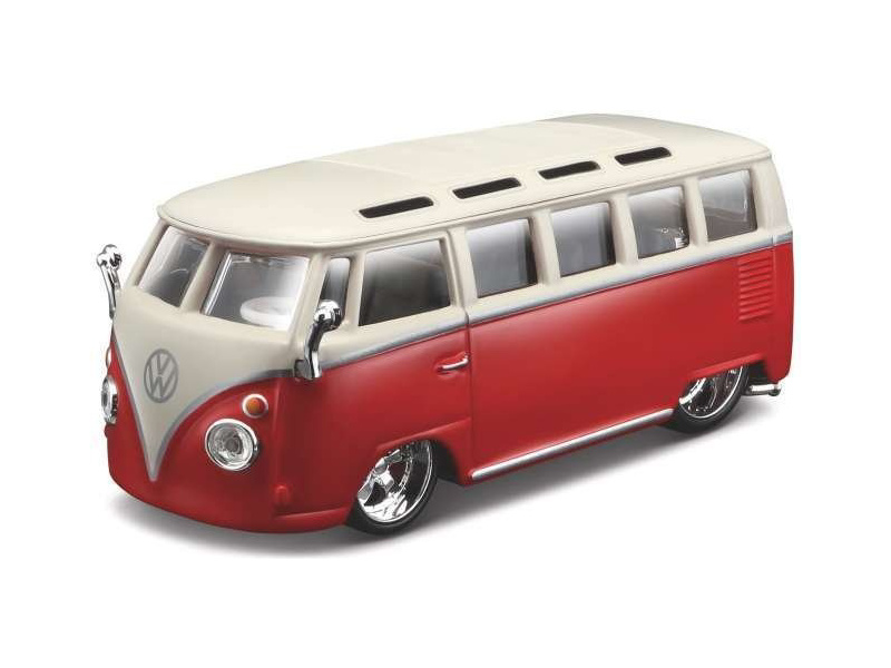 Bburago Plus Volkswagen Van Samba 1:32 červená